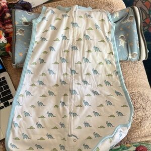 Amazing Baby Sleepsack Blue Green Dinosaur Size 0-3 months